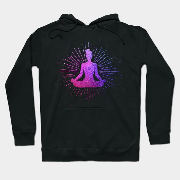 Yoga Meditation Pose Yoga Woman, Zen Mom Hoodie by dukito